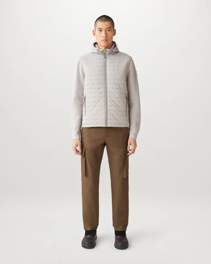 Hoodies and Sweatshirts Men Belstaff Vert Full Zip Cardigan Chrome Grey
