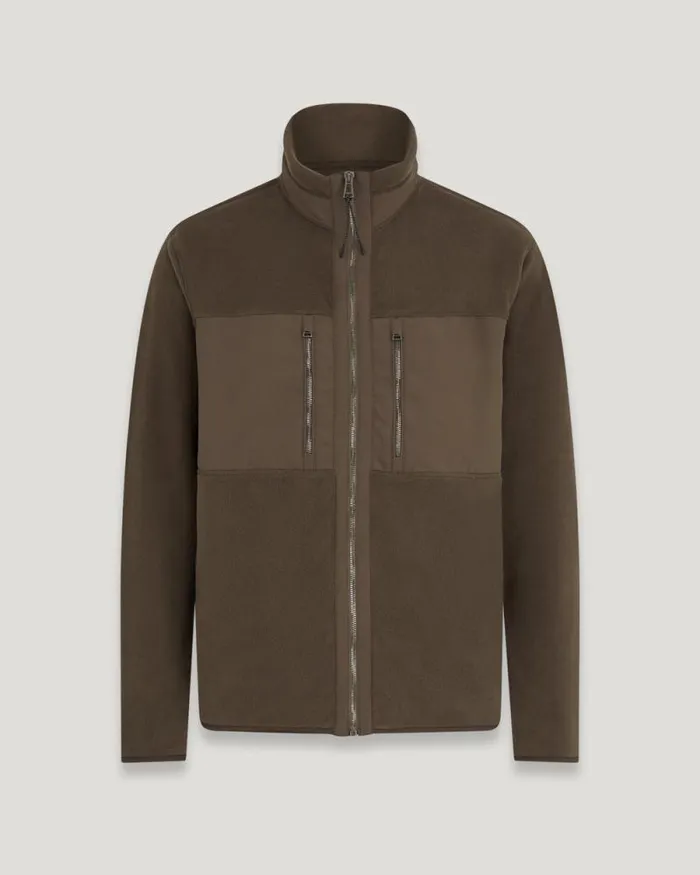Hoodies and Sweatshirts Men Belstaff Welder Full Zip Sweatshirt Clay Brown