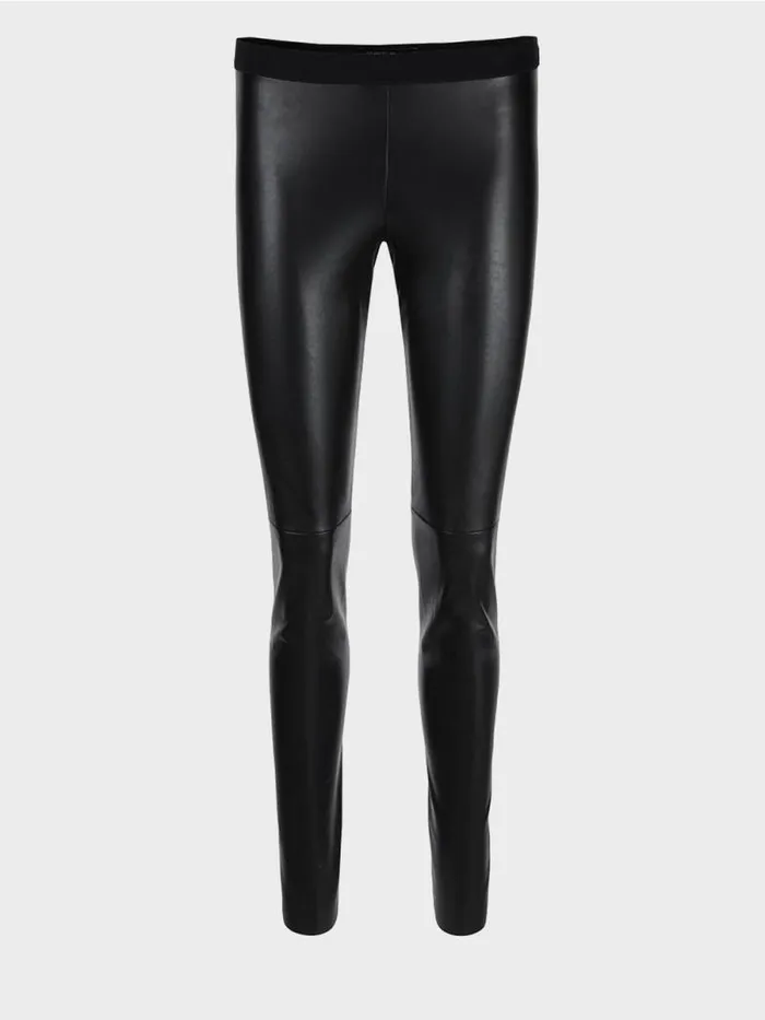 Hosen Damen Marc Cain Leggings Aus Kunstleder Black