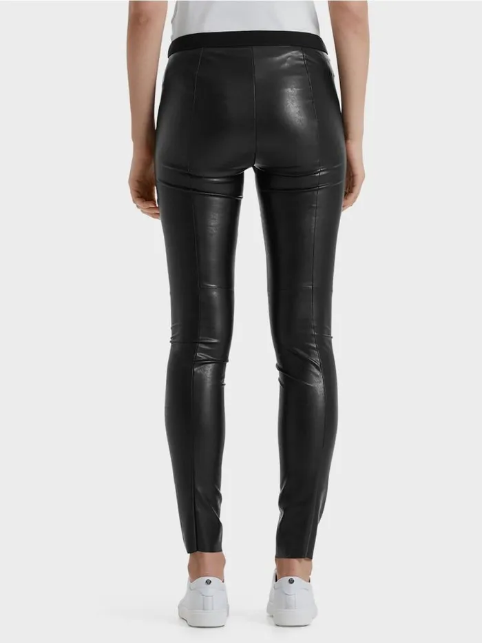 Hosen Damen Marc Cain Leggings Aus Kunstleder Black