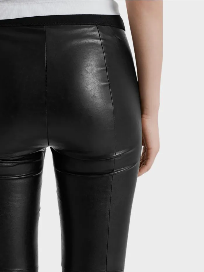 Hosen Damen Marc Cain Leggings Aus Kunstleder Black