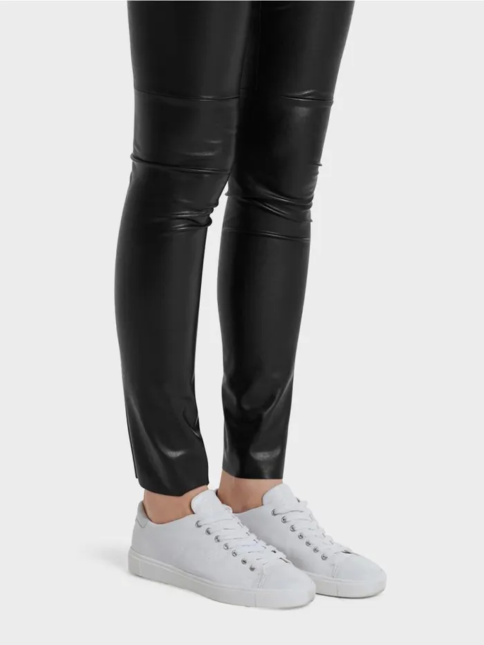 Hosen Damen Marc Cain Leggings Aus Kunstleder Black