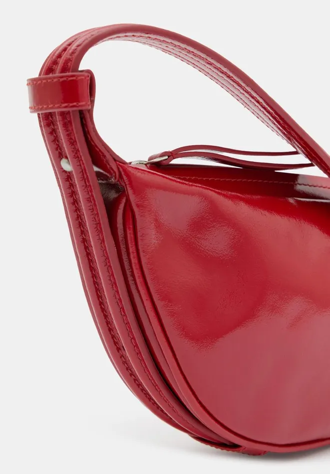 Hush Bags Women Rory Crescent Leather Crossbody Bag Red Hush Bags Women Rory Crescent Leather Crossbody Bag Red