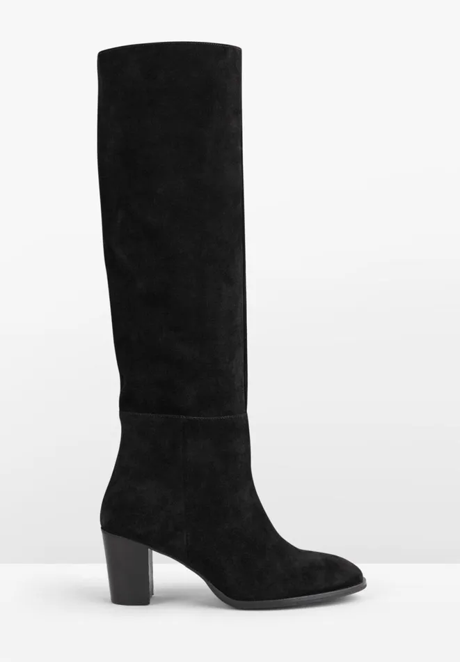 Hush Boots Women Draper Suede Boots Black