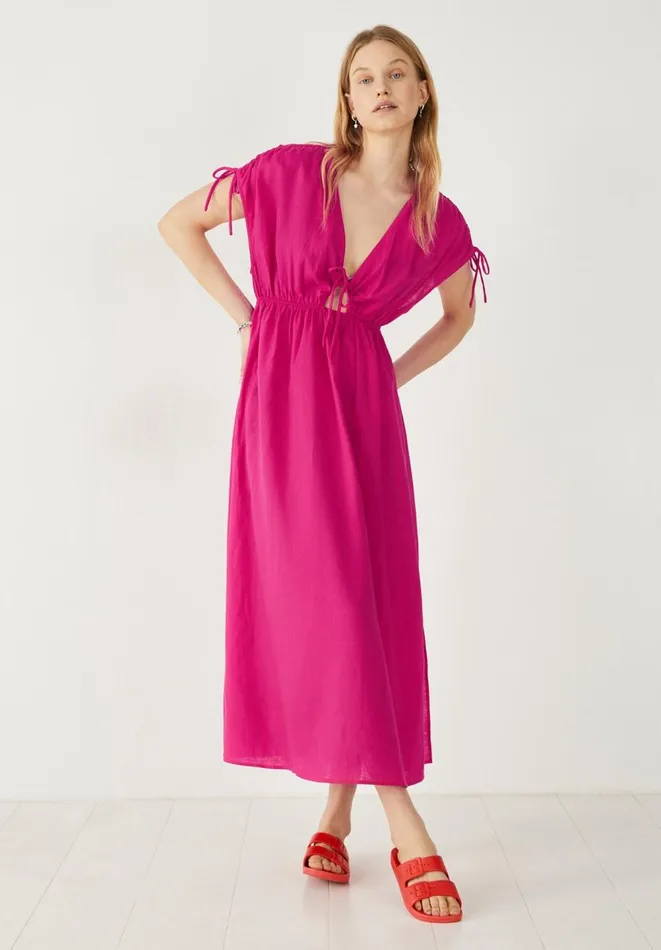 Hush Dresses Women Cameron Cut Out Cover Up Pink Peacock