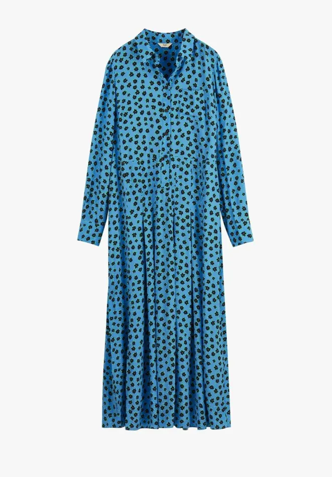 Hush Dresses Women Demi Shirt Dress Little Flowers Light Blue Hush Dresses Women Demi Shirt Dress Little Flowers Light Blue