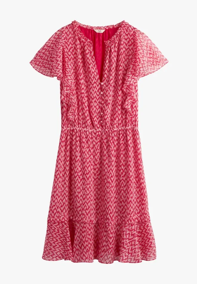 Hush Dresses Women Fifi Mini Dress Zig Zag Pinkred