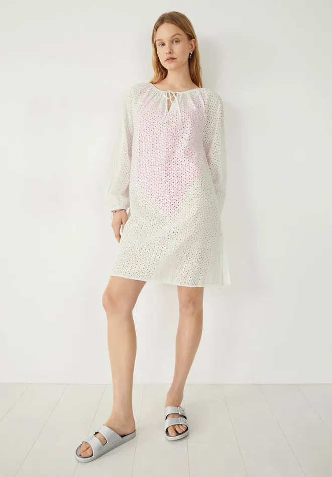 Hush Dresses Women Katy Broderie Mini Dress White