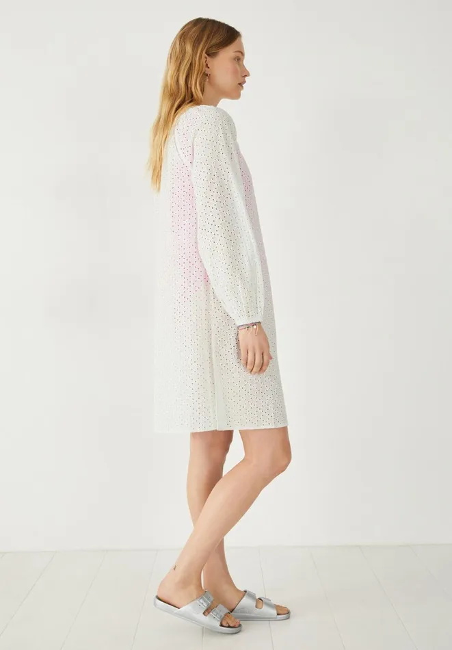 Hush Dresses Women Katy Broderie Mini Dress White