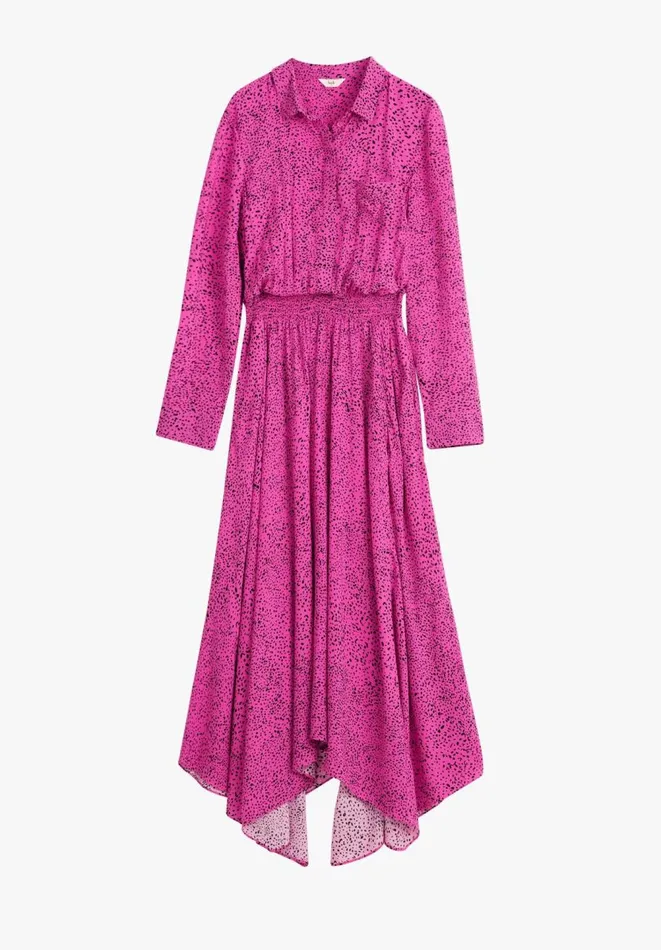 Hush Dresses Women Kensington Long Sleeve Dress Speckled Dots Hot Pink Hush Dresses Women Kensington Long Sleeve Dress Speckled Dots Hot Pink
