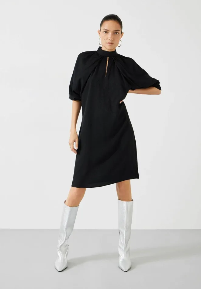 Hush Dresses Women Lilianna Gathered Mini Dress Black