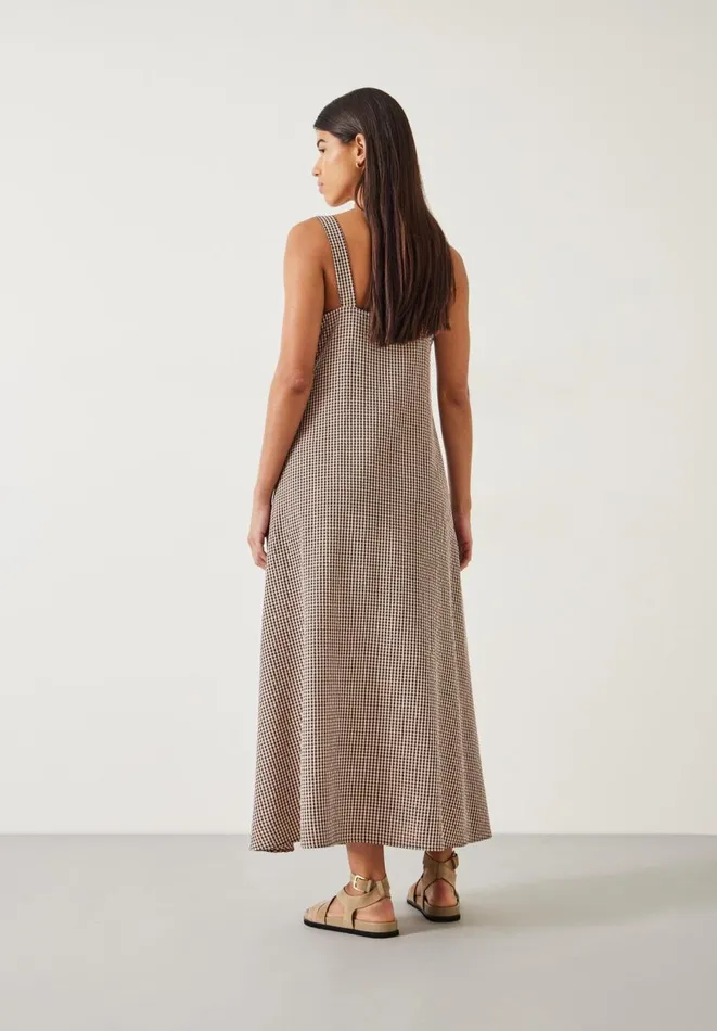 Hush Dresses Women Lina Gingham Maxi Dress Black Blush Gingham Hush Dresses Women Lina Gingham Maxi Dress Black Blush Gingham