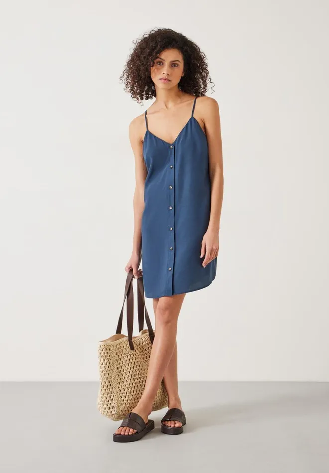 Hush Dresses Women Madden Mini Slip Dress Navy