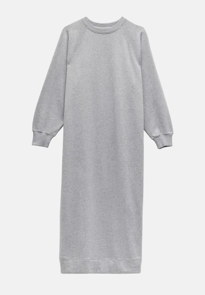 Hush Dresses Women Maya Sweatshirt Midaxi Dress Grey Marl Hush Dresses Women Maya Sweatshirt Midaxi Dress Grey Marl