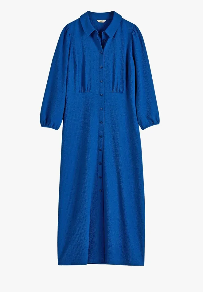 Hush Dresses Women Millie Textured Shirt Dress Dark Blue Hush Dresses Women Millie Textured Shirt Dress Dark Blue