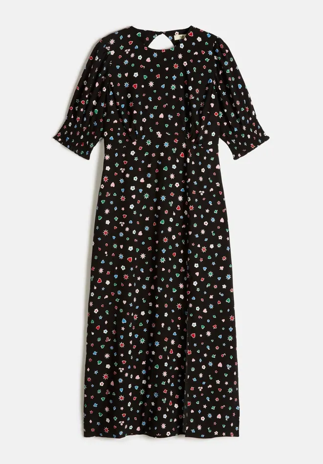 Hush Dresses Women Rianna Tea Midi Dress Tutti Frutti Blackmulti