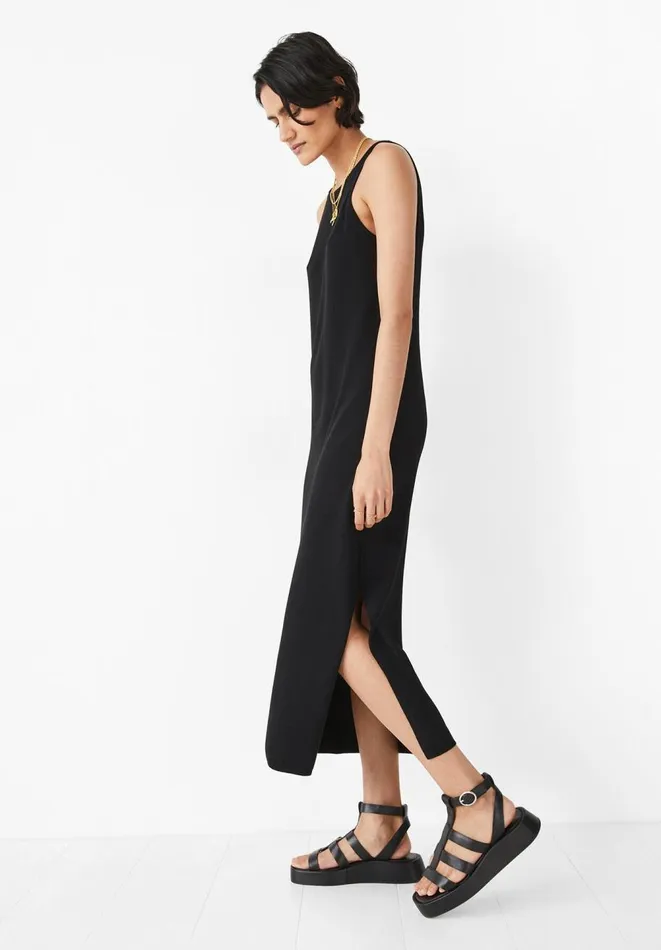 Hush Dresses Women Scooped Back JumperDress Black Hush Dresses Women Scooped Back JumperDress Black