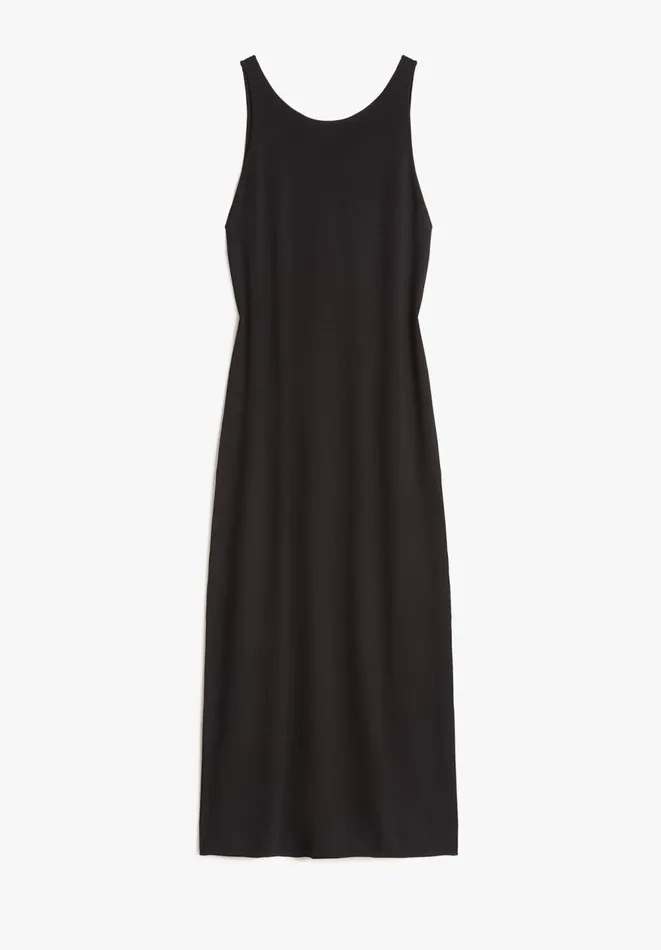Hush Dresses Women Scooped Back JumperDress Black Hush Dresses Women Scooped Back JumperDress Black