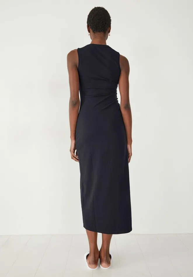 Hush Dresses Women Sleeveless Judy Jersey Midi Dress Midnight Navy Hush Dresses Women Sleeveless Judy Jersey Midi Dress Midnight Navy