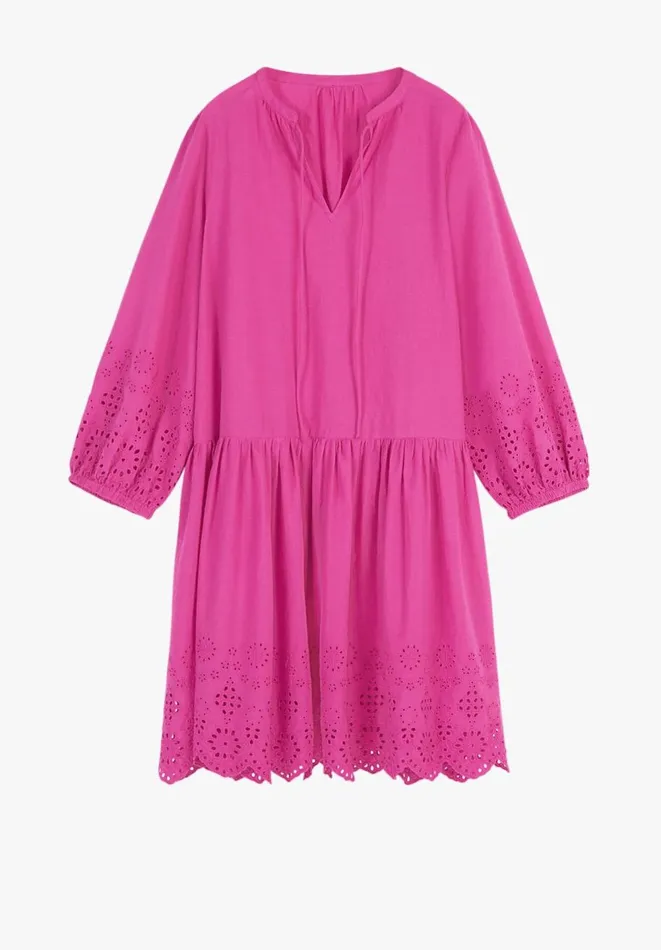 Hush Dresses Women Soleil Broderie Smock Dress Pink Hush Dresses Women Soleil Broderie Smock Dress Pink