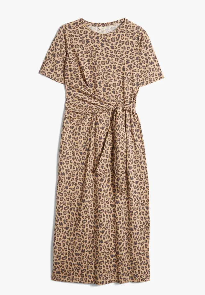Hush Dresses Women Suzie Midi Jersey Dress True Leopard