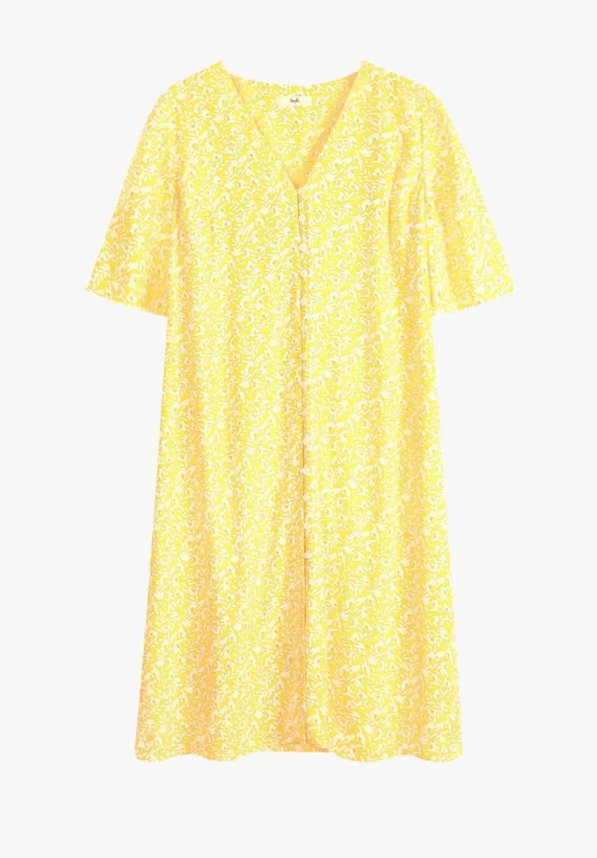 Hush Dresses Women Valeria Mini Dress Leafy Floral Yellow Hush Dresses Women Valeria Mini Dress Leafy Floral Yellow