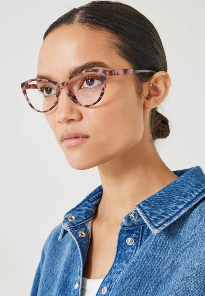 Hush Glasses Women Barner Astoria Reading Glasses Pink Tortoise