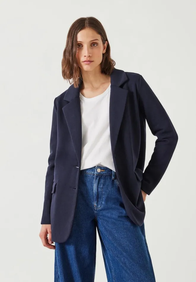 Hush Jackets and Coats Women Emery Jersey Blazer Navy
