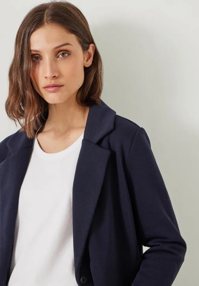 Hush Jackets and Coats Women Emery Jersey Blazer Navy