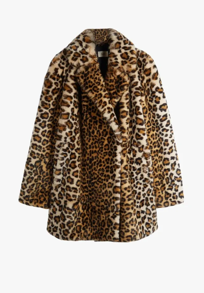 Hush Jackets and Coats Women Manon Faux Fur Coat Leopard Natural Hush Jackets and Coats Women Manon Faux Fur Coat Leopard Natural