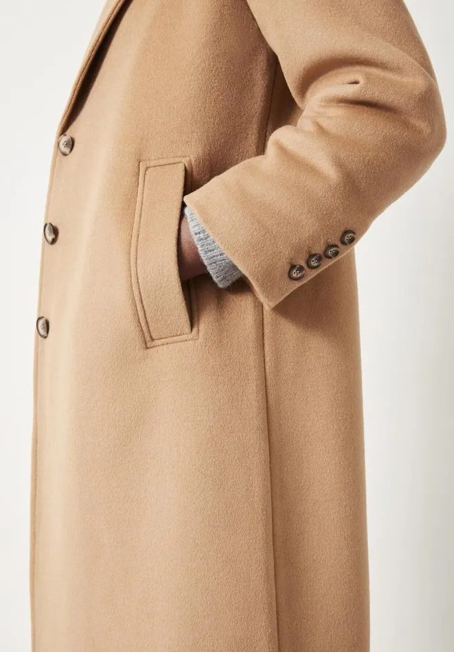 Hush Jackets and Coats Women Mena Relaxed Wool Coat Camel