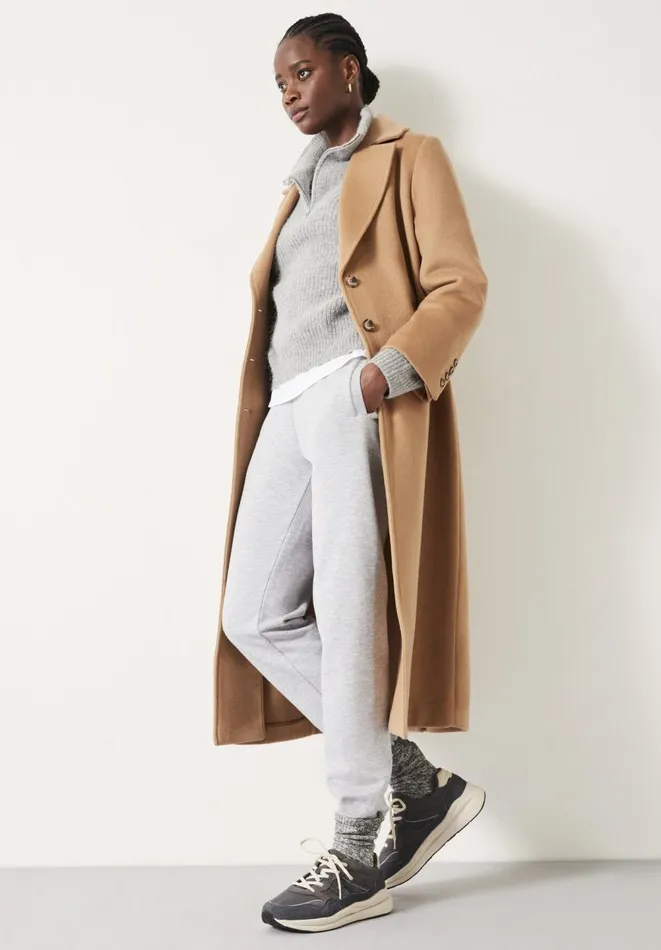 Hush Jackets and Coats Women Mena Relaxed Wool Coat Camel