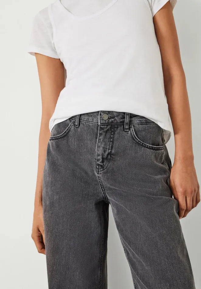 Hush Jeans Women Abi Wide Leg Jeans Washed Grey