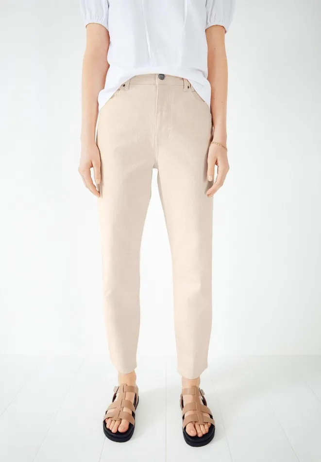 Hush Jeans Women Esther Barrel Leg Jeans Natural Denim