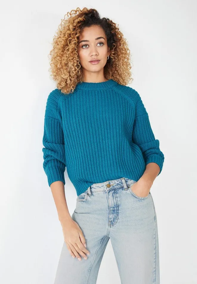 Hush Jumpers and Cardigans Women Emerson Chunky Jumper Turkish Tile Hush Jumpers and Cardigans Women Emerson Chunky Jumper Turkish Tile
