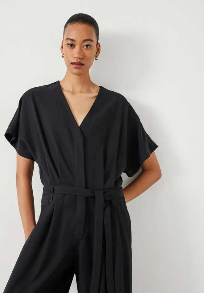 Hush Jumpsuits Women Marie Pleat Jumpsuit Black