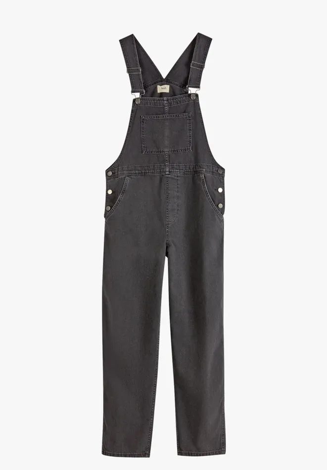 Hush Jumpsuits Women Wilder Dungarees Washed Black