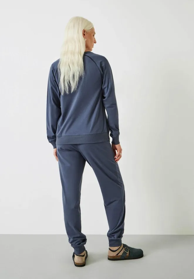 Hush Pyjamas and Nightwear Women Joelle Crew Jersey Pyjamas Washed Blue