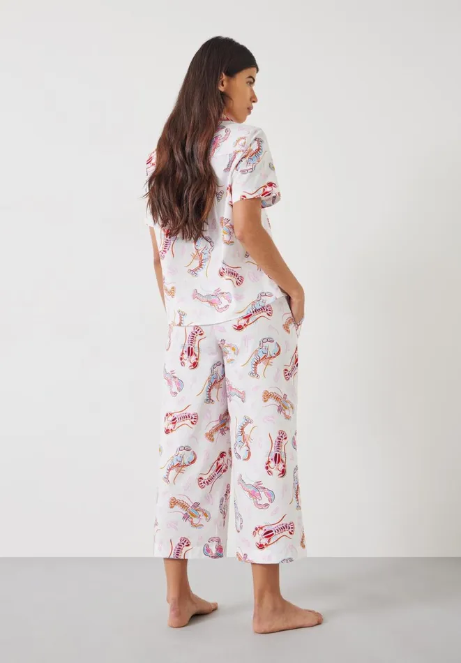 Hush Pyjamas and Nightwear Women Lyla Cotton Culotte Pyjamas Under The Sea