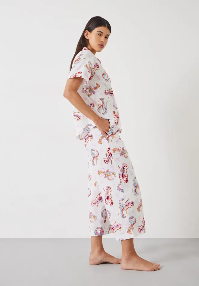 Hush Pyjamas and Nightwear Women Lyla Cotton Culotte Pyjamas Under The Sea