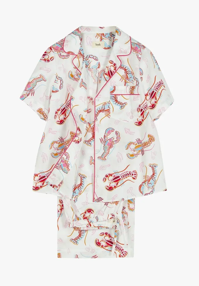 Hush Pyjamas and Nightwear Women Lyla Cotton Culotte Pyjamas Under The Sea