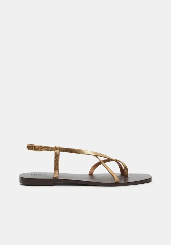 Hush Sandals Women Suzie Strappy Sandal Gold Metallic