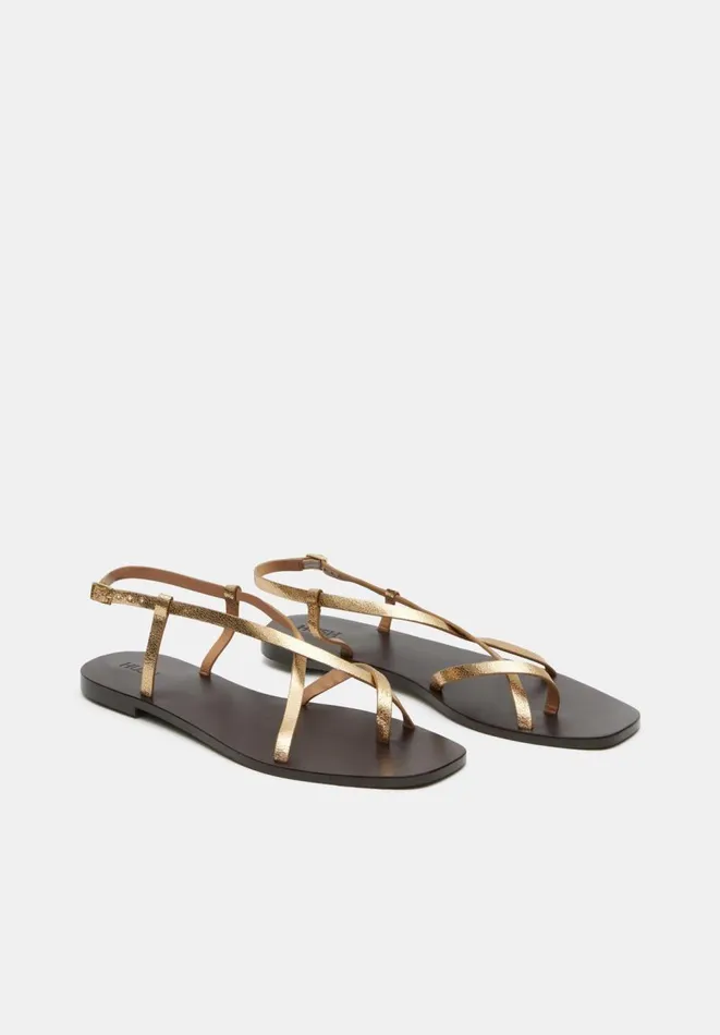 Hush Sandals Women Suzie Strappy Sandal Gold Metallic