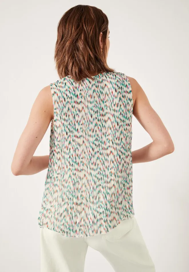 Hush Shirts and Blouses Women Isabel Pleated Top Digital Ikat Multi