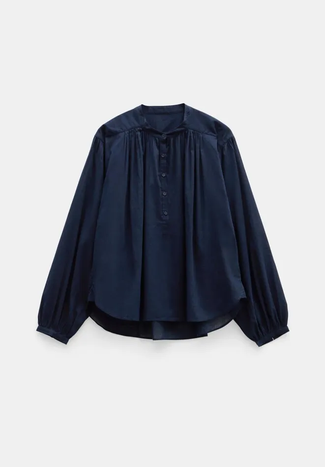 Hush Shirts and Blouses Women Lhea Oversized Gather Detail Blouse Navy