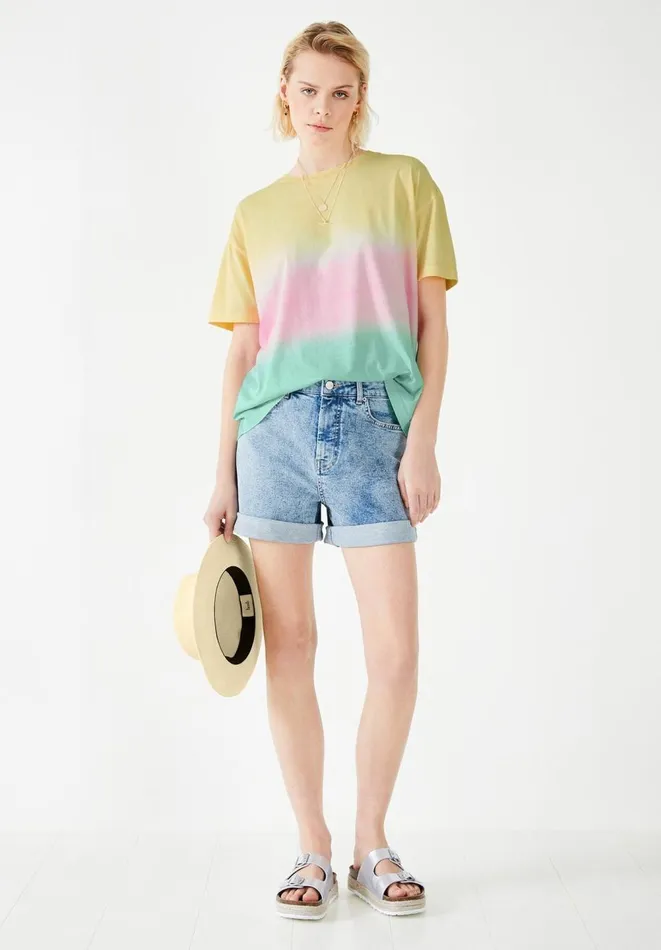 Hush Shorts Women High Waist Denim Shorts Authentic Light Wash Hush Shorts Women High Waist Denim Shorts Authentic Light Wash