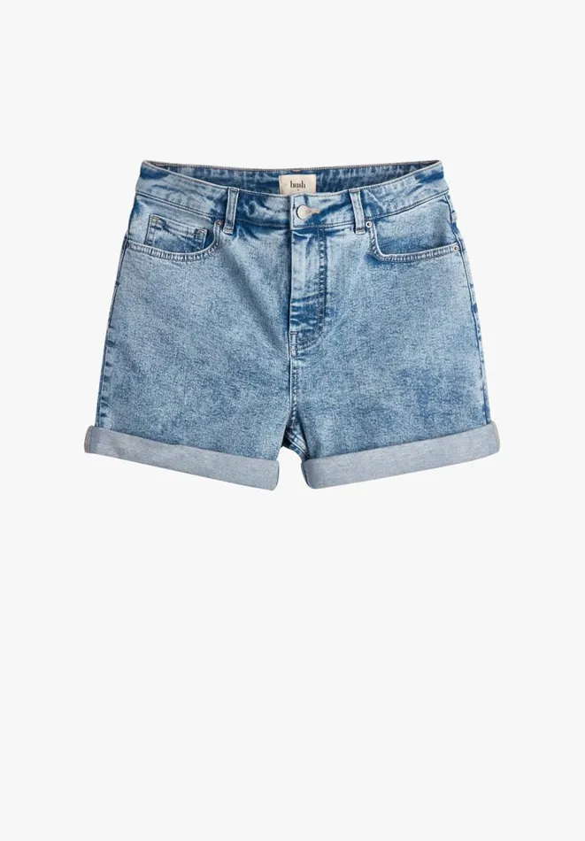 Hush Shorts Women High Waist Denim Shorts Authentic Light Wash Hush Shorts Women High Waist Denim Shorts Authentic Light Wash