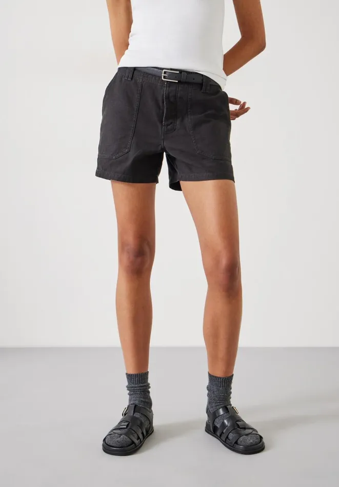 Hush Shorts Women Kia Washed Shorts Washed Black Hush Shorts Women Kia Washed Shorts Washed Black