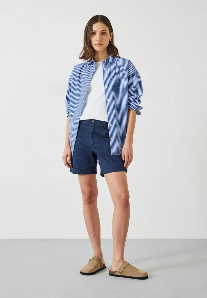 Hush Shorts Women Long Chino Shorts Midnight Navy