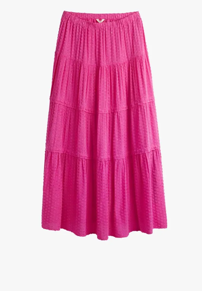 Hush Skirts Women Branwen Pintucked Maxi Skirt Fuchsia